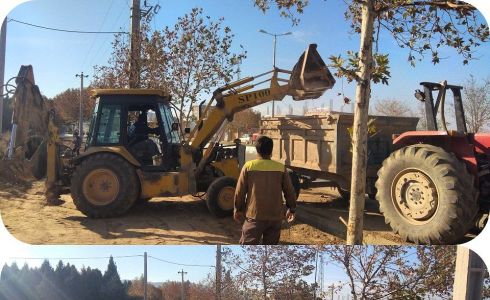 آماده سازی معابر سطح شهر جهت ایجاد پیاده رو